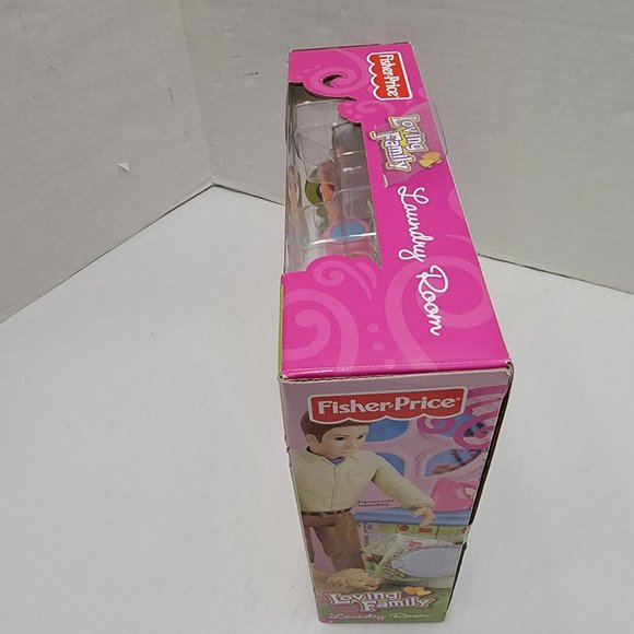 New Fisher Price Loving Family Dollhouse Laundry Room Furniture Washer Dryer Dog - Picture 5 of 10